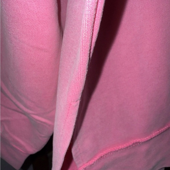 Women’s XL Barbie Pink Soft Plush Relaxed Sweatshirt “here For The Pie” - Picture 7 of 8